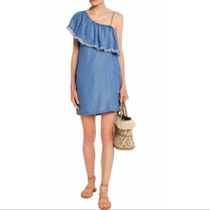 Splendid • One Shoulder Chambray Denim Dress
